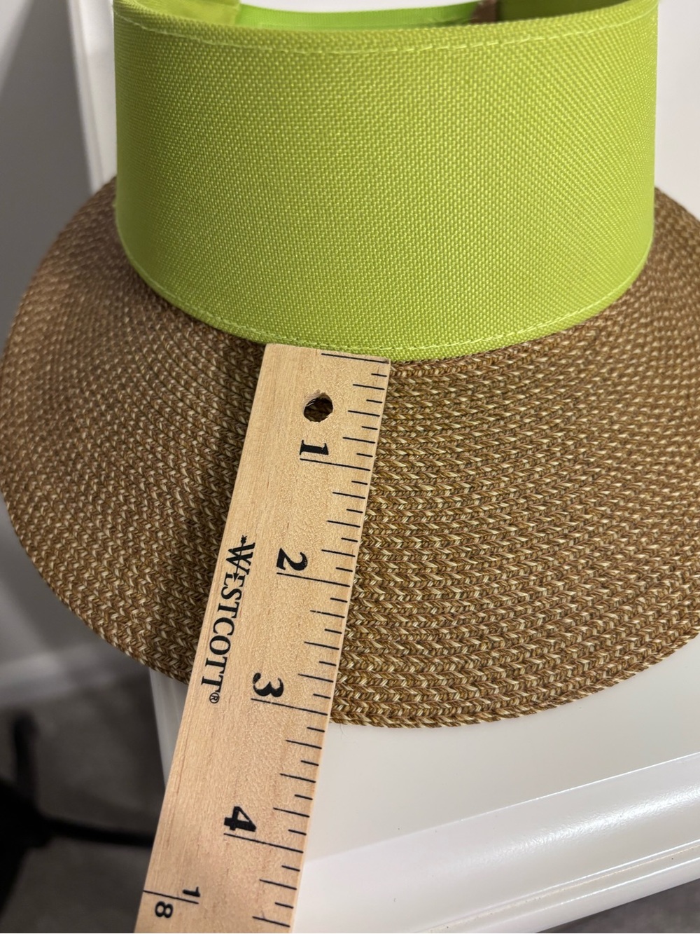 ERIC JAVITS NEW YORK CHAMP VISOR LIME GREEN Squishee UPF 50 Packable Sun Hat EUC - Picture 8 of 11